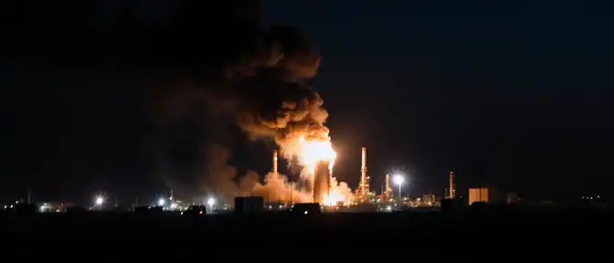 Массированный налет беспилотников привел к возгоранию на нефтеперерабатывающем заводе в Рязанской области