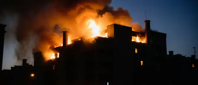 Огонь охватил более двух тысяч квадратных метров в торговом комплексе Солнечный в Стерлитамаке