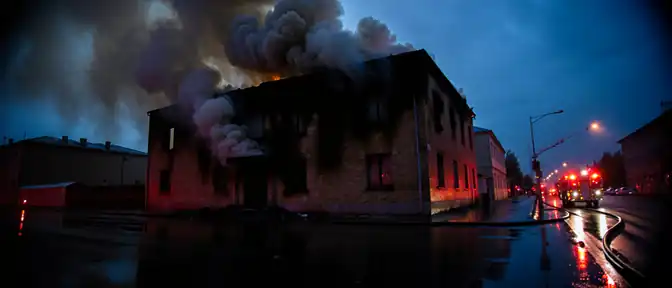 Подразделения ГУМЧС по Томской области завершили тушение крупного пожара на улице Нахимова