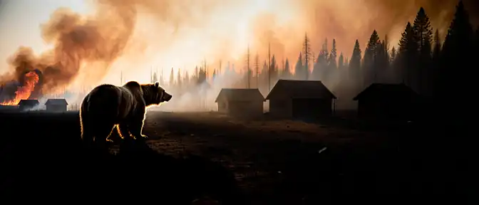 Участившиеся лесные пожары в Томской области спровоцировали резкий рост числа встреч с медведями возле населенных пунктов