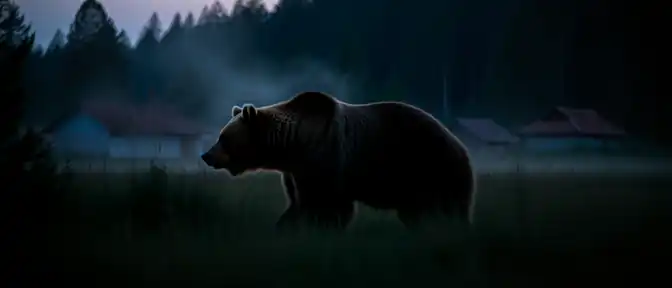 В Неверкинском районе Пензенской области зафиксировано появление медведя вблизи села Камышлейка
