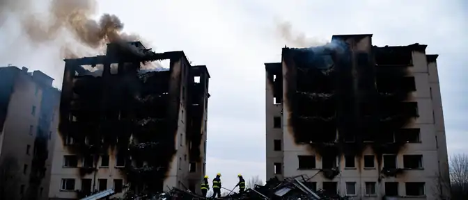 В Нижнем Новгороде поджог привел к серьезному повреждению двух многоквартирных жилых домов